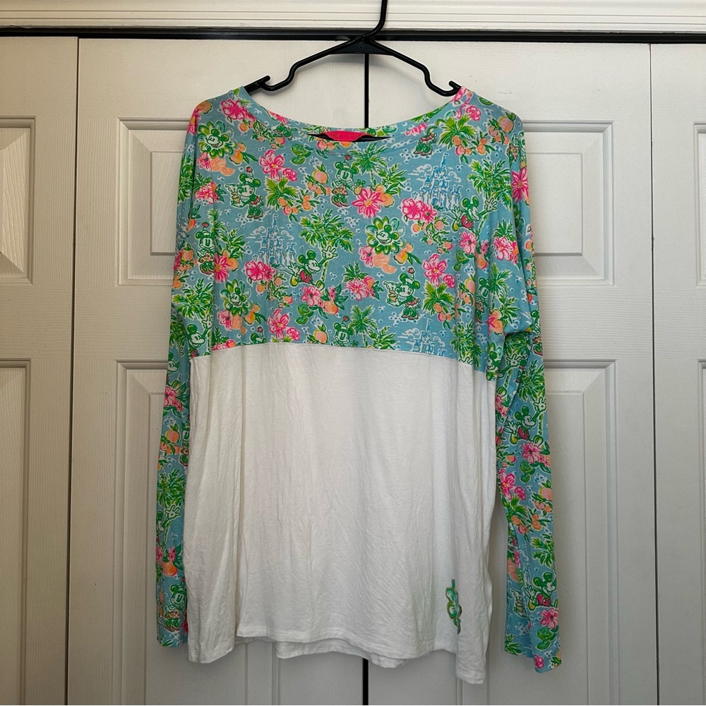 LILLY PULITZER DISNEY SHIRT SIZE LARGE